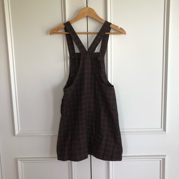 Tracy Evans Plaid Overall Dress Vintage Junior Size 3 - Picture 2 of 4